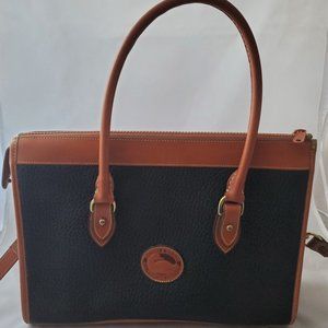 DOONEY & BOURKE All Weather Leather Black and Brown Shoulder Bag